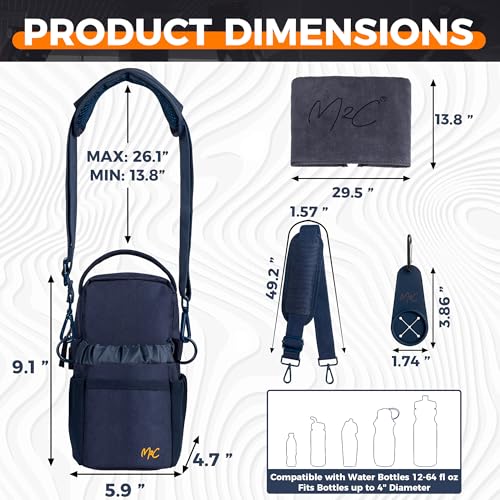 M2C® Premium Magnetic Gym Bag, Attaches to Gym Equipment, Holds 12 lbs