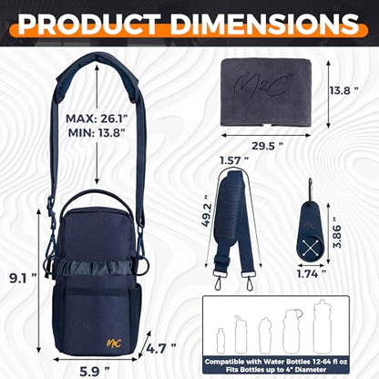 M2C® Premium Magnetic Gym Bag, Attaches to Gym Equipment, Holds 12 lbs