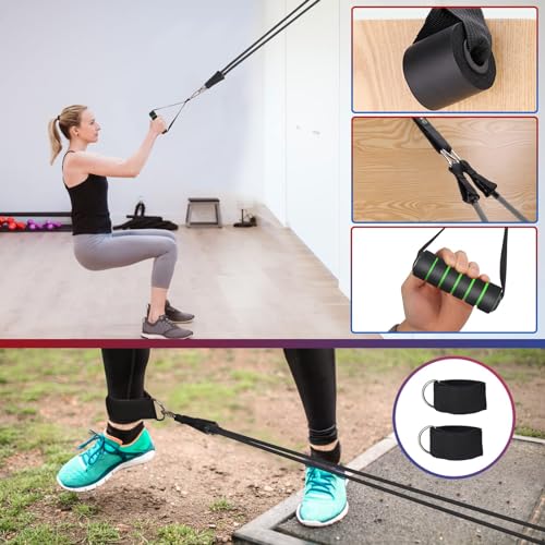 WIKDAY Resistance Bands with Handles for Exercise,beginners - color: 250LBS COLOR