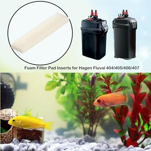 Replacement Aquarium Bio Sponge Foam Filter Pads Suitable for Fluval 404, 405, 406, 407 (Pack of 12)