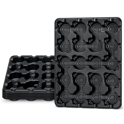 3 Inch Seed Starting Trays 10 Pack, 20-Cell Seedling Starter Trays for Indoor Outdoor Growing, Plant Starter Germination Trays for Pots Seedlings 3" Opening Compatible Pots - size: 3 Inch, style: 10 Pack Seed Starter Tray