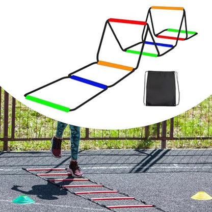 Agility Ladder Agility Training Equipment, Fitness Feet Training, 8 Grids with Bag