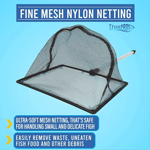 Long Handle Fine Net Fish Tank Net – Retractable 24 inches