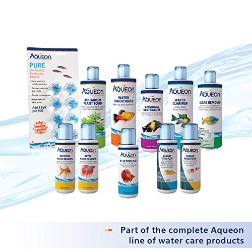 Aqueon Freshwater Aquarium Water Clarifier, Clears Cloudy Fish Tank Water, Safe to Use with Fish and Plants - 8 Ounces