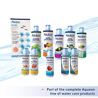 Aqueon Freshwater Aquarium Water Clarifier, Clears Cloudy Fish Tank Water, Safe to Use with Fish and Plants - 8 Ounces