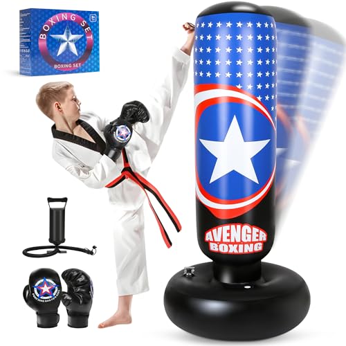 Punching Bag for Kids, All Star 66 Inch Kids Punching Bag with Gloves for Karate, Taekwondo, MMA