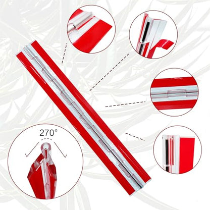 2 PCS Set of Acrylic Hinge 300 mm Continuous Piano Hinge 12" Acrylic Hinge 12" Hinge for Plexiglass Aquarium Lid Cabinet Box DIY Display 300x45 mm