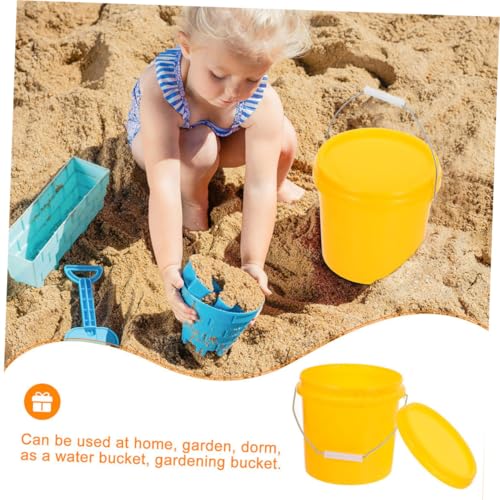 Plastic Sealed Bucket with Lid and Handle Portable Food Storage Container for Water Rice Wine Cereal Fruits and Vegetables Sturdy Design for Versatile Household Use