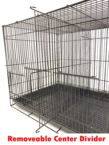 Lot of Breeding Bird Flight Cages for Canary Parakeet Aviaries Budgies Lovebird Finch (Large 30" White Divider) - color: Large 30" White Divider
