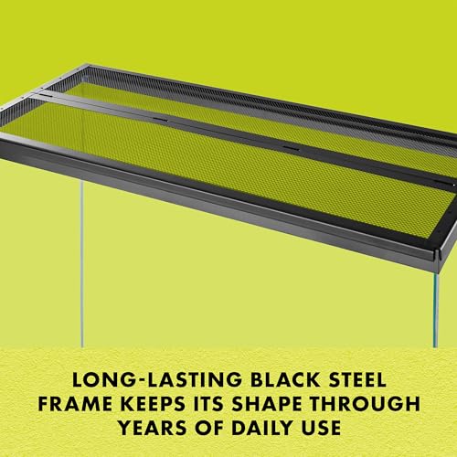 Zilla Pet Reptile Terrarium Fresh Air Screen Cover with Center Hinge 20" x 10"