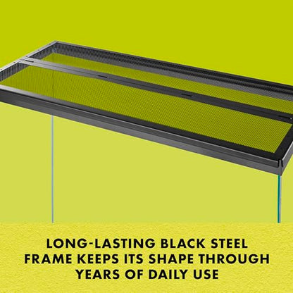 Zilla Pet Reptile Terrarium Fresh Air Screen Cover with Center Hinge 20" x 10"