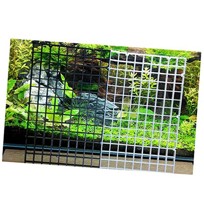 2sets Aquarium Divider Plate for Fish Tank Lattice Panel Spliced and Suction Cup Random Color