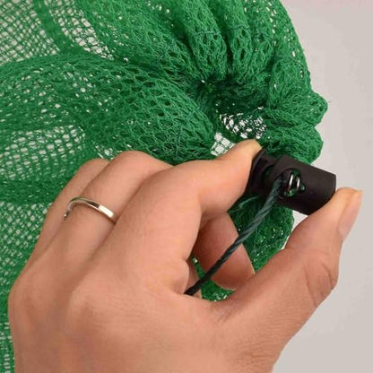 Fishing Net Bag Fish Collection Bag Nylon Fishing Net Fish Storage Bag（Green）