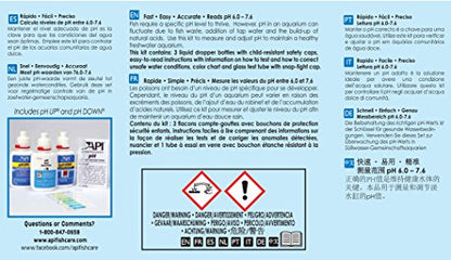 API pH TEST & ADJUSTER KIT 250-Test Freshwater Aquarium Water pH Test and Adjuster Kit - size: 250 test, style: pH & Adjuster