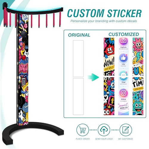 Hand Eye Coordination Training Game, Catch Stick Arcade Game Machine - color: Black