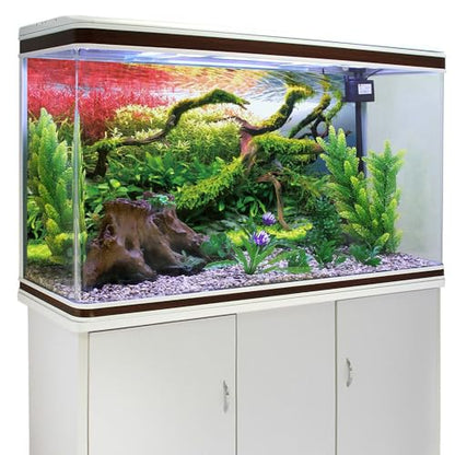 AWERT 48x18 inches Branches Fish Tank Background Stone Seaweed Aquarium Background River Bed & Lake Aquarium Background Vinyl Background