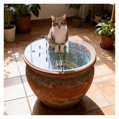 Custom Fish Tank Cover Plate, Round Clear Aquarium Cover, Cuttable Aquarium Anti-Jumping Cover, Avoid Cat Catching Fish(D-30in) - size: D-30in