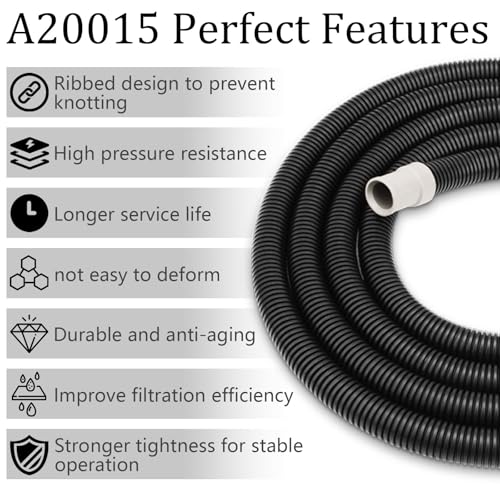 A20015 Ribbed Hosing Replacement for Fluval 306/307/406/407/305/405 Canister Filter replacement parts
