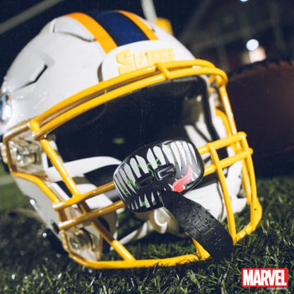 Marvel Venom Lip Guard, Football Mouth Guard with Detachable Strap - color: Venom