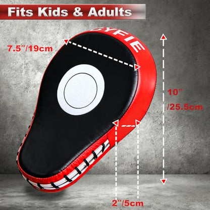 3-in-1 Boxing Training Set, Punching Mitts, Kick Pad and Target Paddle - style: Punching Mitts