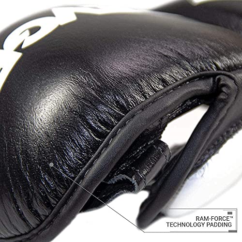 Revgear Pro Series MS1 MMA Boxing Glove, Premium Leather, Thai, MMA - color: Black, size: X-Small