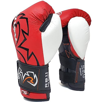 RIVAL Boxing RB11 Evolution Heavy Bag Gloves, with a High-Density, Power-Transmitting Foam and Microfiber Outer - color: Red, size: X-Large