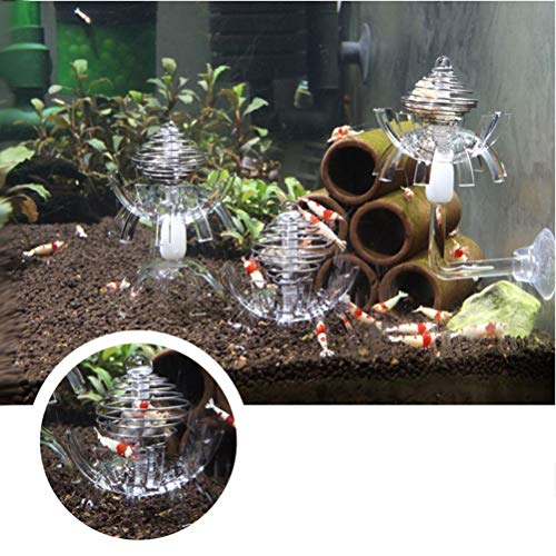 POPETPOP Shrimp Feeding Dish-2pack Shrimp Bowls Transparent Shrimp Feeder Food Acrylic Dishes Shrimp Tank Accessories for Shrimp Food