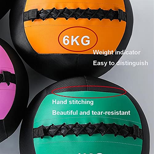Medicine Ball Slam Ball Wall Ball，Artificial Leather Squash Soft Medicine Ball for Strength and Conditioning Exercises, Cross Training, Cardio and Core Workouts (Size : 12KG/26.5LB) - size: 12KG/26.5LB