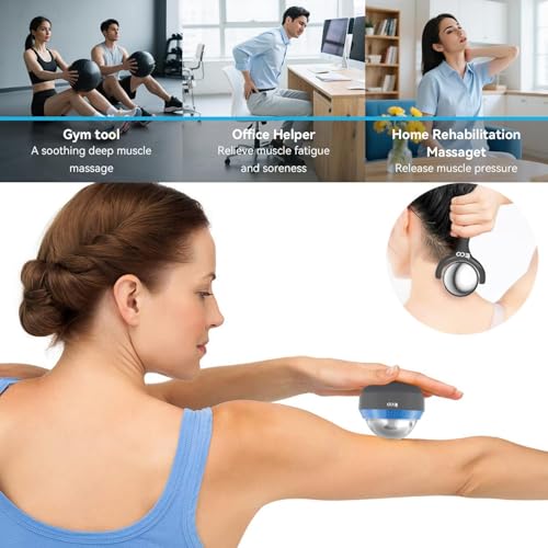 Massage Ice Roller Ball Cold & Heat Therapy Plantar Fasciitis Roller | Alleviating Shoulder, Arms, Back, Legs, Calves or Muscle Tension, Perfect for Workouts Relaxation - color: Blue+black