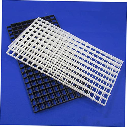 Abaodam 10Pcs Fish Tank Segregation Plate Creative Isolation Baffle Bottom Board for Aquariums Boards Clips Durable Material