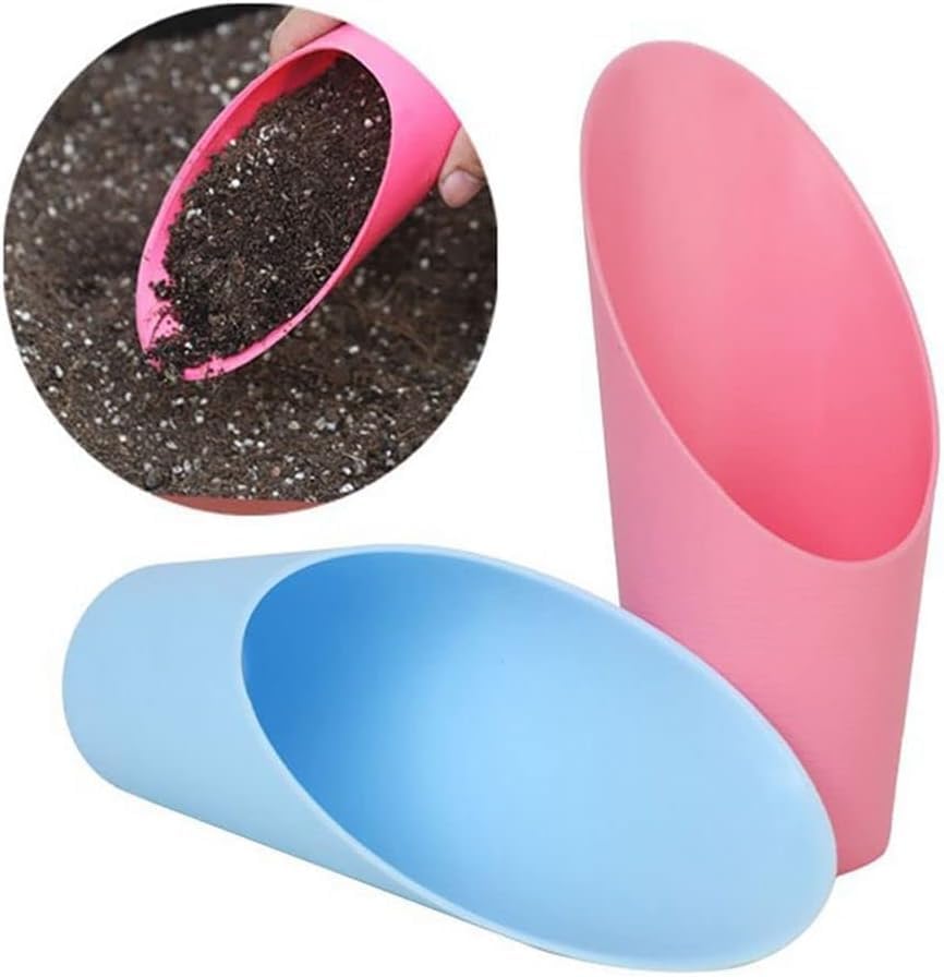 Black Bonsai Soil Scoops- Potting Scoopers Bucket Shovel- Potting Scoopers Bucket Soil Scoop ShovelPlastic Garden Soil Scoops -Bonsai, Potting, Cultivation, Weeding,Planting