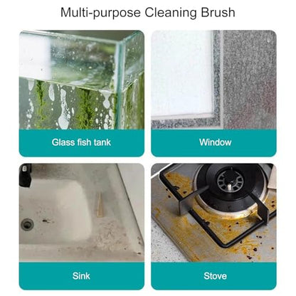 6 Pieces Aquarium Supplies Glass Cleaner Brush 9x4x1.2cm Scrubber Pad Aquarium Glass Cleaning Tool for Fish Turtle Tank