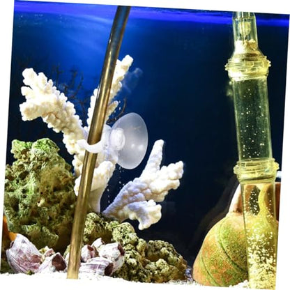 TOYANDONA 20pcs Transparent Aquarium Cup Tubes Clips Water Tubing Holders for Fish Tank Easy to Install Water Accessories for Aquatic Plants and Equipment