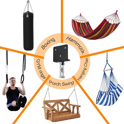 Heavy Bag & Punching Bag Hanger, Wall, Ceiling, Beam Mount Options - color: Ceiling - L-Shape Joist
