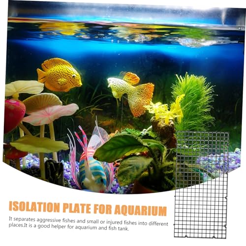 DECHOUS 6Pcs Fish Tank Divider Grid Plate Aquarium Bottom Resistant Easy to Install for Aquascaping and Betta Fish Tanks