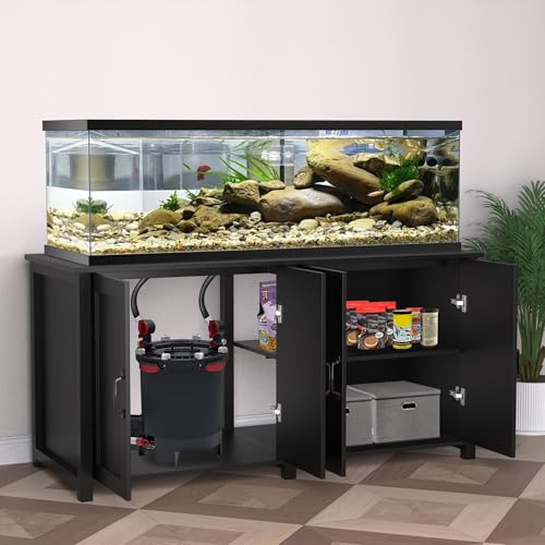 GDLF 100-150 Gallon Fish Tank Stand, 120 Gallon Tank Stand with 60"*24" Tabletop Fits 100/120/150 Volumns Aquariums,2200LBS Capacity Heavy Duty - size: 100-150 Gallon