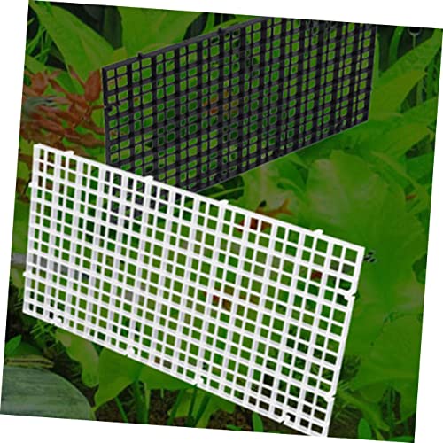Kisangel 6pcs Fish Tank Divider Panels White Aquarium Isolation Lattice Plates for Breeding and Separation Easy to Install Suitable for Fish Tank Supplies and Bottom Filtering