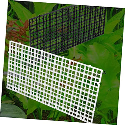 Kisangel 6pcs Fish Tank Divider Panels White Aquarium Isolation Lattice Plates for Breeding and Separation Easy to Install Suitable for Fish Tank Supplies and Bottom Filtering