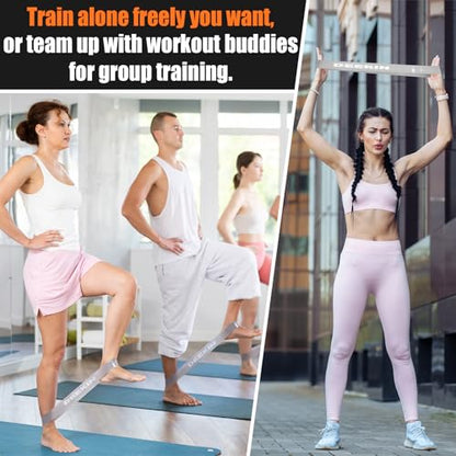 DEEKIN 20 Pcs Resistance Bands Bulk Exercise Bands - color: Light Gray, size: 25-30LBS