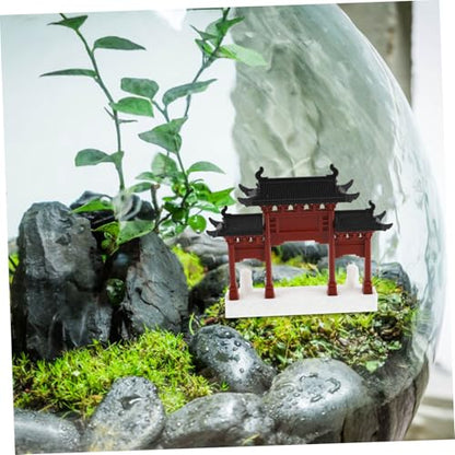 MAGICLULU Mini Chinese Bridge Ornament for Aquarium Japanese Style Fish Tank Decor Zen Home Decor DIY Terrarium Accessory