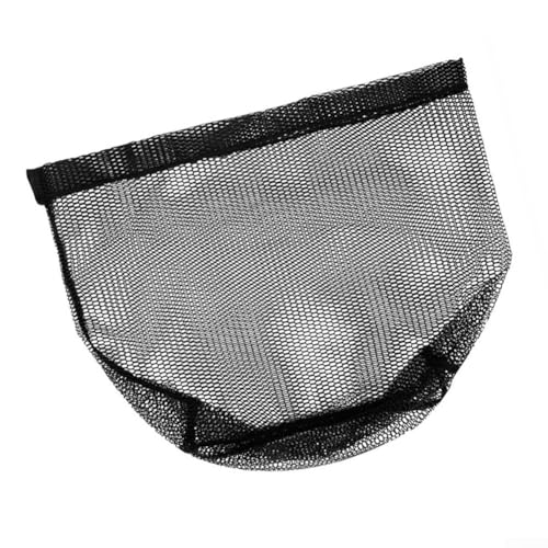 Fishing Landing Net Replacement Mesh, Nylon Netting Head for Freshwater Saltwater, Ten-Thread Weave, 30kg Load, Black, 40-50cm Diameter - size: 50cm