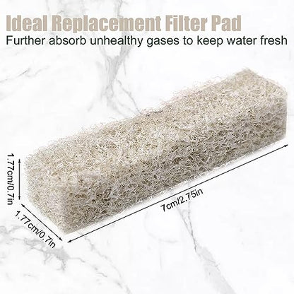 NQEUEPN 12pcs Ammonia Reducer Filter Pads for Aqueon, Fish Tank Replacement Filter Pads Carbon Filter Pads Compatible with Aqueon QuietFlow LED PRO Model 10