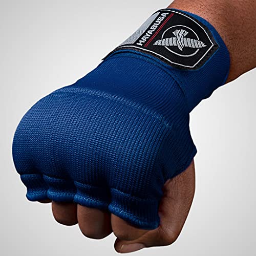 Hayabusa Quick Gel Hand Wrap Boxing Gloves - color: Blue, size: Large