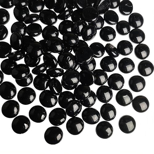 HappyFiller Black Flat Marbles Glass Gems Stones 1 LB for Vase Fillers,Arts Crafts,Home Accents, Wedding Centerpieces Party Decor,Candle Holder Decoration,Aquarium Fish Tank Pebbles - color: Black, size: 1 LB