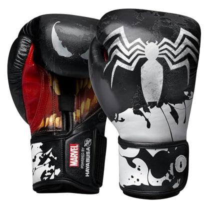 Hayabusa Marvel Hero Elite Boxing Gloves - color: Venom, size: 12oz