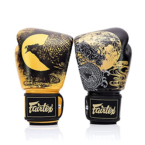 Fairtex BGV26 Harmony Boxing Gloves, Leather Muay Thai MMA Kickboxing Gear - size: 10oz