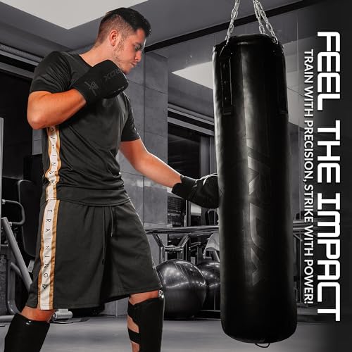 RDX Bag Gloves Boxing Punching Mitts, Maya Hide Leather, Padding, Ventilated Palm, MMA Heavy Punch Training, Muay Thai Kickboxing Focus Pads Double End Speed Ball Workout, Adult Men Women - color: Green