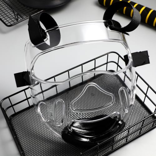 BESPORTBLE Kickboxing Sparring Face Protector Detachable for Taekwondo Breathable Shockproof Headgear for Karate Mma and Training Comfortable Design