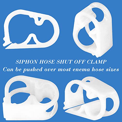 Plastic Clamps, 1/8"-5/32" Tube OD Shut Off Hose Clamp Water Flow Control Tube Clip Pipe for Beer and Infusion Bottles (Pack of 2) - size: Mini-1/8“-5/32”