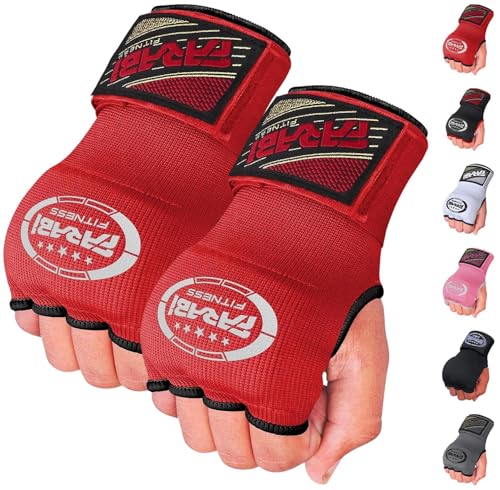 FARABI Kids Hybrid Boxing Inner Gloves Punching Boxing Gloves - color: Red